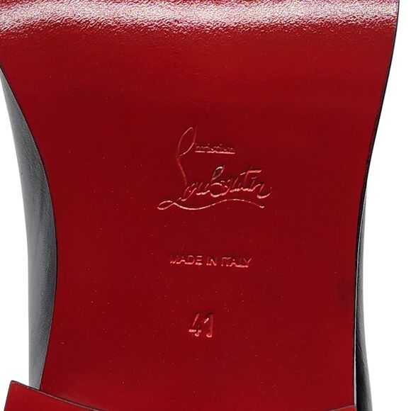 Christian Louboutin Samson Calf Leather Boots - Black EU 41 / US 8 $1395 - Picture 8 of 9